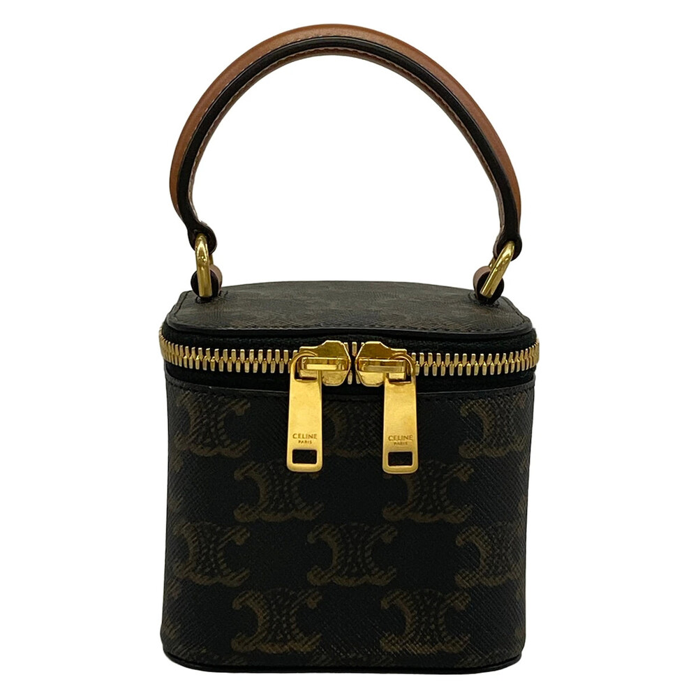 Celine Triumph Mini Vanity Case Black #306882C13B